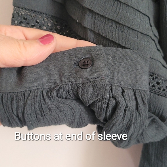 Knox Rose Womens Long Balloon Sleeves, Size XXL, Hunter Green * NEW* - Picture 6 of 8